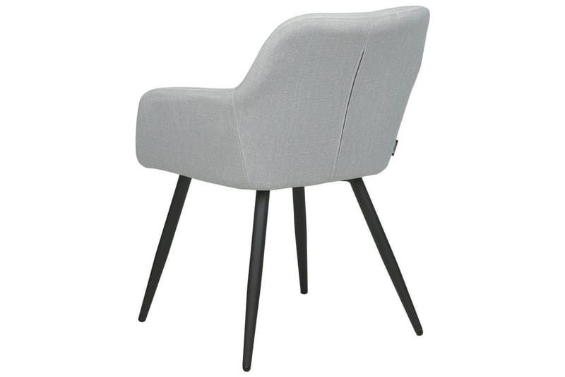 Sett med 2 spisestoler Casmalia - Grå, svart - Møbler - Stoler - Spisestuestoler & kjøkkenstoler