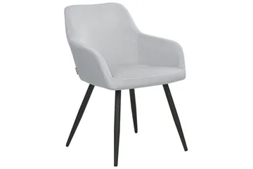 Sett med 2 spisestoler Casmalia - Grå, svart - Møbler - Stoler - Spisestuestoler & kjøkkenstoler