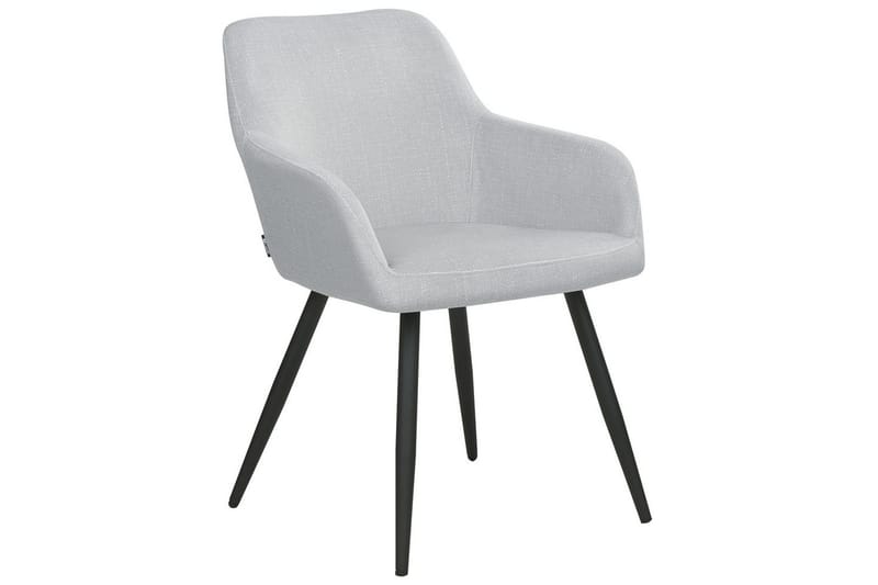 Sett med 2 spisestoler Casmalia - Grå, svart - Møbler - Stoler - Spisestuestoler & kjøkkenstoler