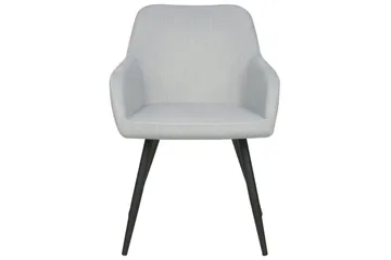 Sett med 2 spisestoler Casmalia - Grå, svart - Møbler - Stoler - Spisestuestoler & kjøkkenstoler