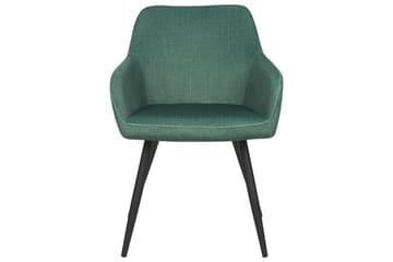 Sett med 2 spisestoler Casmalia - Grønn, svart - Møbler - Stoler - Spisestuestoler & kjøkkenstoler