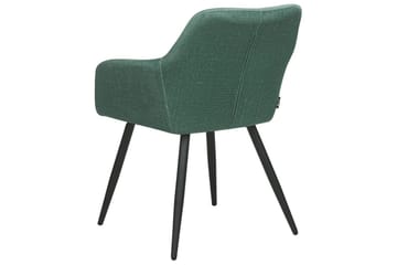 Sett med 2 spisestoler Casmalia - Grønn, svart - Møbler - Stoler - Spisestuestoler & kjøkkenstoler