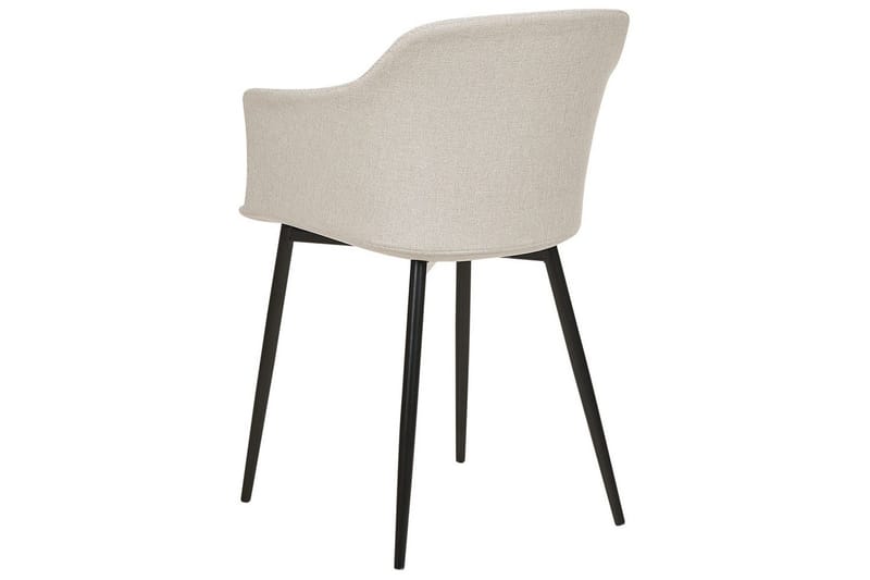 Sett med 2 spisestoler Elim - Beige, svart - Møbler - Stoler - Spisestuestoler & kjøkkenstoler