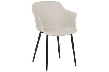 Sett med 2 spisestoler Elim - Beige, svart - Møbler - Stoler - Spisestuestoler & kjøkkenstoler