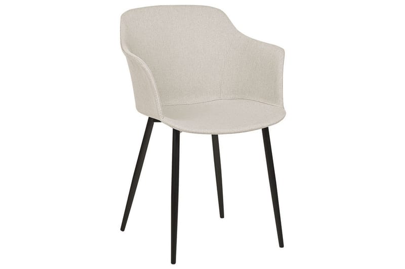 Sett med 2 spisestoler Elim - Beige, svart - Møbler - Stoler - Spisestuestoler & kjøkkenstoler
