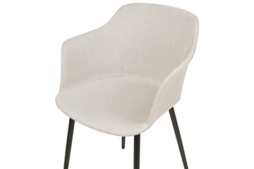 Sett med 2 spisestoler Elim - Beige, svart - Møbler - Stoler - Spisestuestoler & kjøkkenstoler