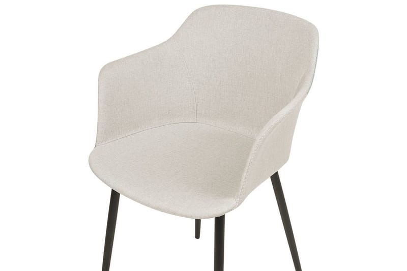 Sett med 2 spisestoler Elim - Beige, svart - Møbler - Stoler - Spisestuestoler & kjøkkenstoler