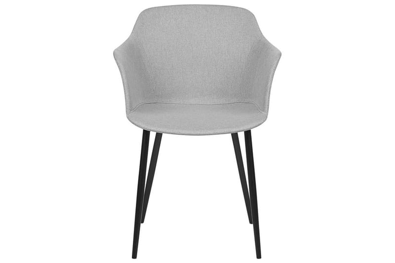 Sett med 2 spisestoler Elim - Grå, svart - Møbler - Stoler - Spisestuestoler & kjøkkenstoler