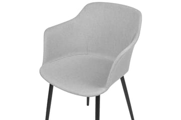 Sett med 2 spisestoler Elim - Grå, svart - Møbler - Stoler - Spisestuestoler & kjøkkenstoler