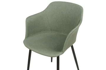 Sett med 2 spisestoler Elim - Grønn, Svart - Møbler - Stoler - Spisestuestoler & kjøkkenstoler