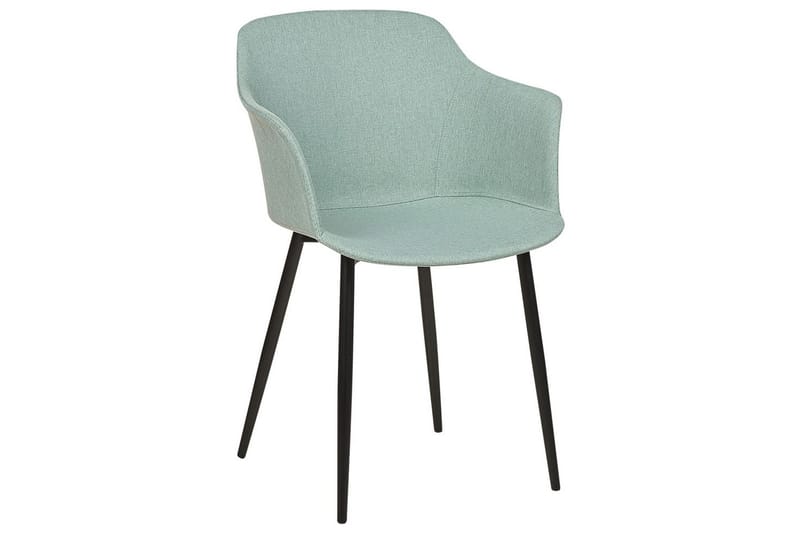 Sett med 2 spisestoler Elim - Mintgrønn, Svart - Møbler - Stoler - Spisestuestoler & kjøkkenstoler