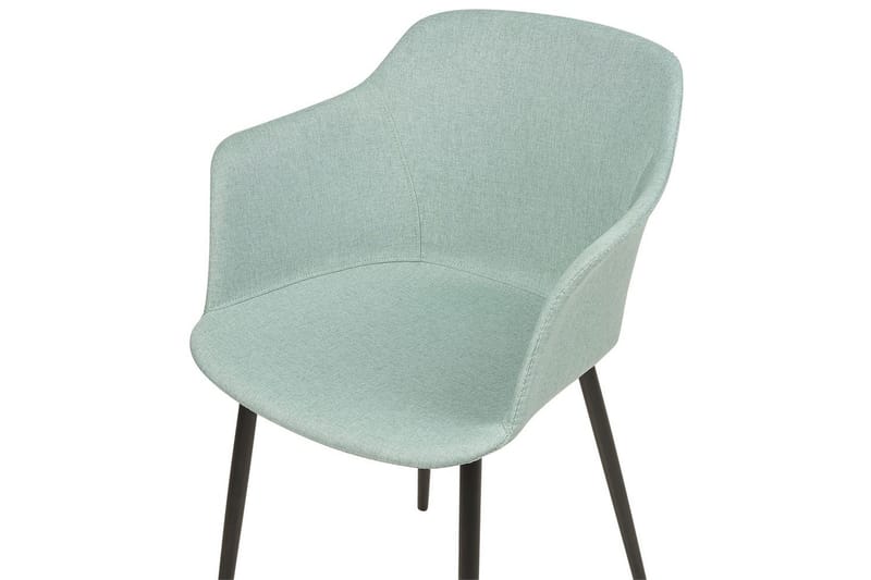 Sett med 2 spisestoler Elim - Mintgrønn, Svart - Møbler - Stoler - Spisestuestoler & kjøkkenstoler