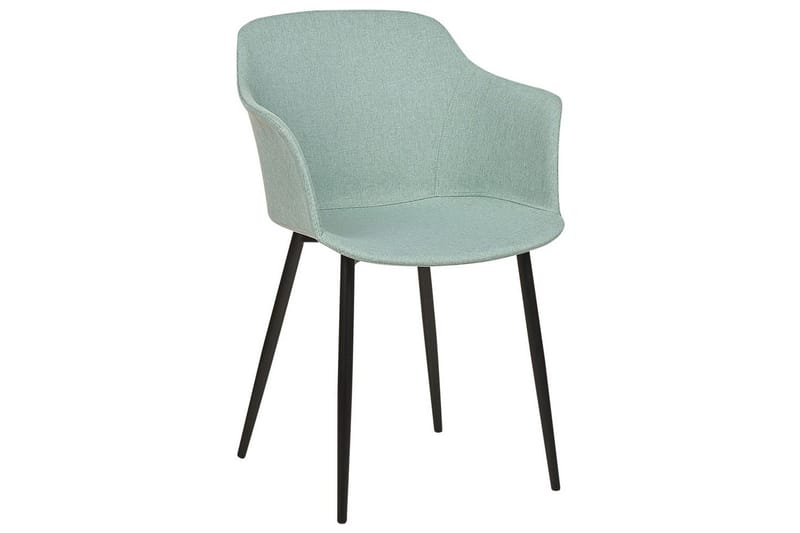 Sett med 2 spisestoler Elim - Mintgrønn, Svart - Møbler - Stoler - Spisestuestoler & kjøkkenstoler