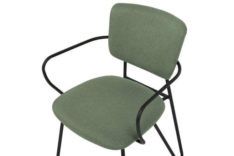 Sett med 2 spisestoler Elko - Grønn, Svart - Møbler - Stoler - Spisestuestoler & kjøkkenstoler