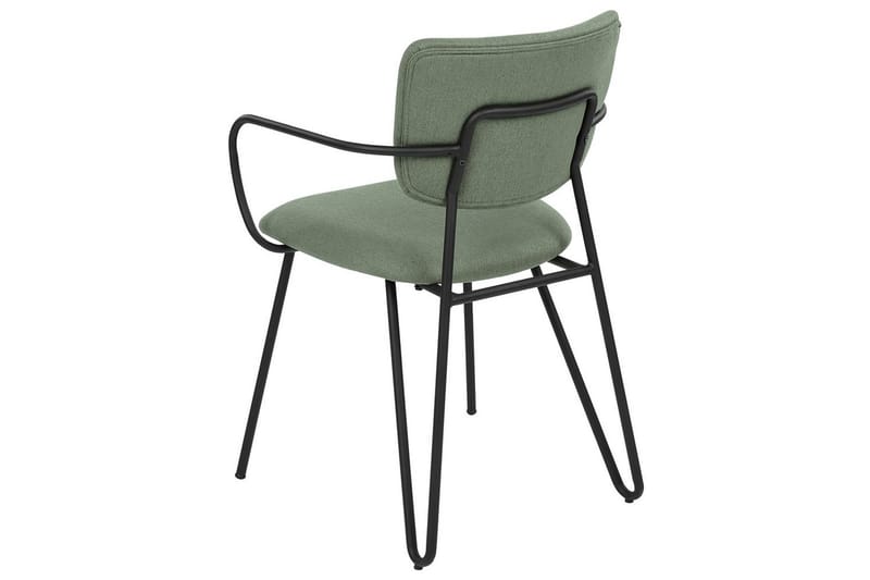 Sett med 2 spisestoler Elko - Grønn, Svart - Møbler - Stoler - Spisestuestoler & kjøkkenstoler