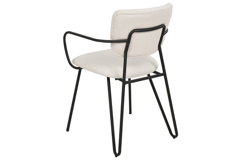 Sett med 2 spisestoler Elko - Hvit, Svart - Møbler - Stoler - Spisestuestoler & kjøkkenstoler