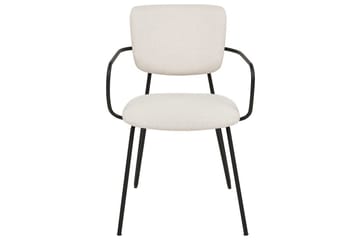 Sett med 2 spisestoler Elko - Hvit, Svart - Møbler - Stoler - Spisestuestoler & kjøkkenstoler