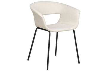 Sett med 2 spisestoler Elma - Beige, svart - Møbler - Stoler - Spisestuestoler & kjøkkenstoler