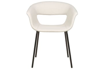 Sett med 2 spisestoler Elma - Beige, svart - Møbler - Stoler - Spisestuestoler & kjøkkenstoler