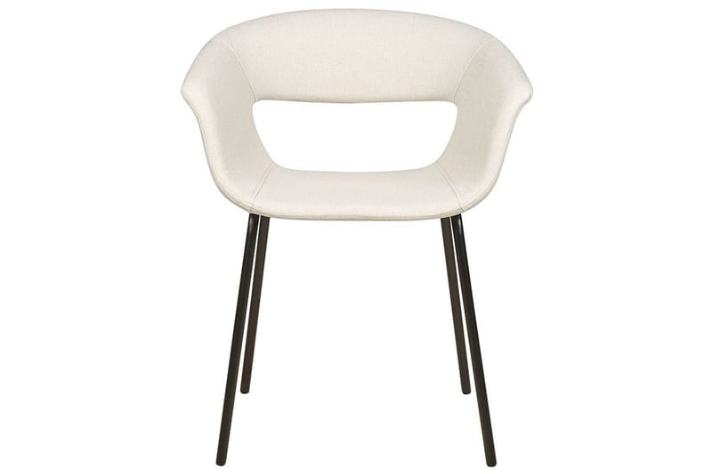 Sett med 2 spisestoler Elma - Beige, svart - Møbler - Stoler - Spisestuestoler & kjøkkenstoler
