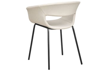 Sett med 2 spisestoler Elma - Beige, svart - Møbler - Stoler - Spisestuestoler & kjøkkenstoler