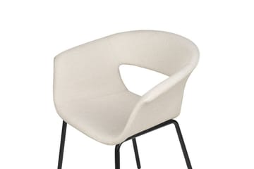 Sett med 2 spisestoler Elma - Beige, svart - Møbler - Stoler - Spisestuestoler & kjøkkenstoler