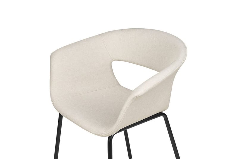 Sett med 2 spisestoler Elma - Beige, svart - Møbler - Stoler - Spisestuestoler & kjøkkenstoler