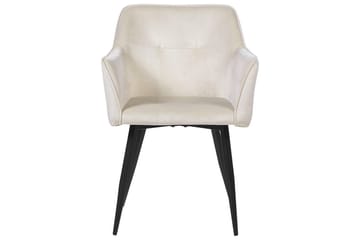 Sett med 2 spisestoler Jasmin - Beige, svart - Møbler - Stoler - Spisestuestoler & kjøkkenstoler