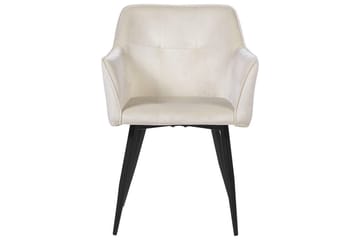 Sett med 2 spisestoler Jasmin - Beige, svart - Møbler - Stoler - Spisestuestoler & kjøkkenstoler