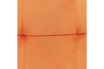 Sett med 2 spisestoler Jasmin - Oransje, svart - Møbler - Stoler - Spisestuestoler & kjøkkenstoler