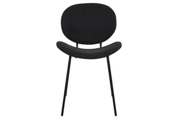 Sett med 2 spisestoler Luana - Svart/Bouclé - Møbler - Stoler - Spisestuestoler & kjøkkenstoler