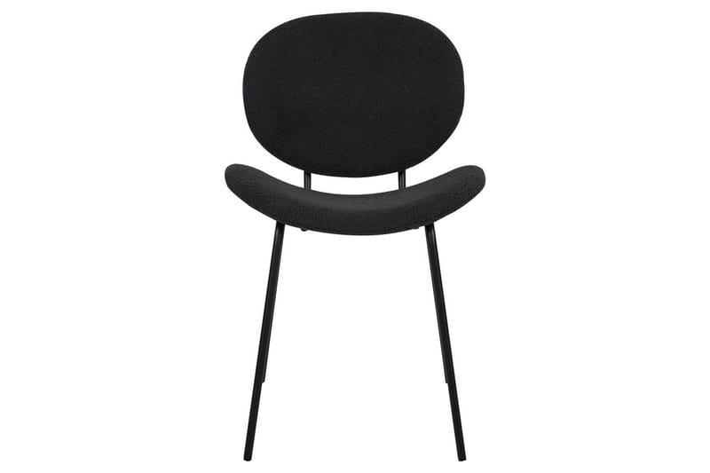 Sett med 2 spisestoler Luana - Svart/Bouclé - Møbler - Stoler - Spisestuestoler & kjøkkenstoler
