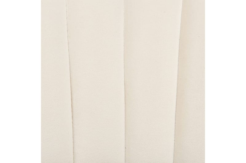 Sett med 2 spisestoler Mariposa - Kremhvit, Svart/Fløyel - Møbler - Stoler - Spisestuestoler & kjøkkenstoler