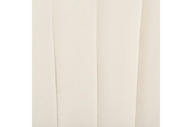 Sett med 2 spisestoler Mariposa - Kremhvit, Svart/Fløyel - Møbler - Stoler - Spisestuestoler & kjøkkenstoler