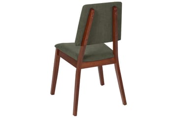 Sett med 2 spisestoler Merrill - Mørkt tre, grønt - Møbler - Stoler - Spisestuestoler & kjøkkenstoler