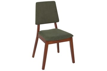 Sett med 2 spisestoler Merrill - Mørkt tre, grønt - Møbler - Stoler - Spisestuestoler & kjøkkenstoler