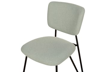 Sett med 2 spisestoler Nelko - Grønn, Svart - Møbler - Stoler - Spisestuestoler & kjøkkenstoler