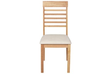 Sett med 2 spisestoler Ortley - Lyst tre, beige - Møbler - Stoler - Spisestuestoler & kjøkkenstoler