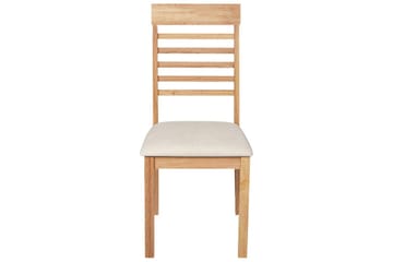 Sett med 2 spisestoler Ortley - Lyst tre, beige - Møbler - Stoler - Spisestuestoler & kjøkkenstoler