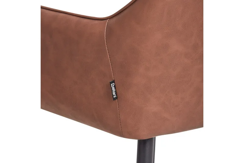 Sett med 2 spisestoler Wellston - Brun, Svart - Møbler - Stoler - Spisestuestoler & kjøkkenstoler