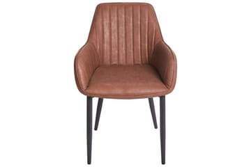 Sett med 2 spisestoler Wellston - Brun, Svart - Møbler - Stoler - Spisestuestoler & kjøkkenstoler