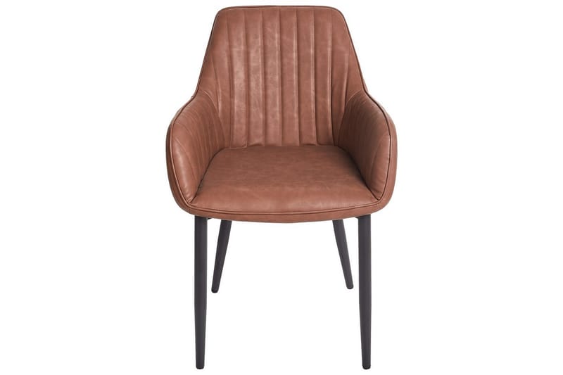 Sett med 2 spisestoler Wellston - Brun, Svart - Møbler - Stoler - Spisestuestoler & kjøkkenstoler