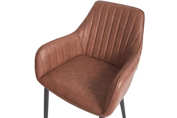 Sett med 2 spisestoler Wellston - Brun, Svart - Møbler - Stoler - Spisestuestoler & kjøkkenstoler