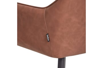 Sett med 2 spisestoler Wellston - Brun, Svart - Møbler - Stoler - Spisestuestoler & kjøkkenstoler