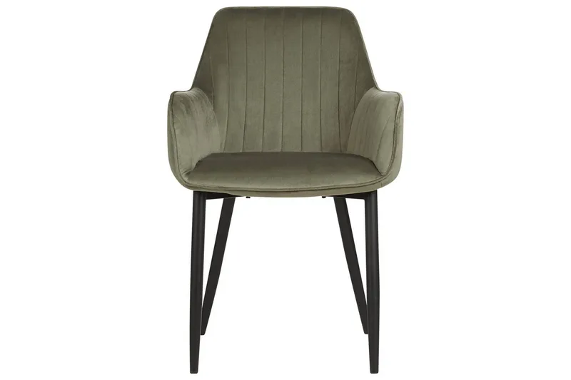 Sett med 2 spisestoler Wellston - Grønn, svart, Grønn, Svart - Møbler - Stoler - Spisestuestoler & kjøkkenstoler