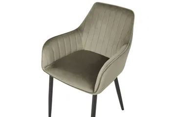 Sett med 2 spisestoler Wellston - Grønn, svart, Grønn, Svart - Møbler - Stoler - Spisestuestoler & kjøkkenstoler