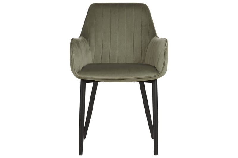 Sett med 2 spisestoler Wellston - Grønn, svart, Grønn, Svart - Møbler - Stoler - Spisestuestoler & kjøkkenstoler