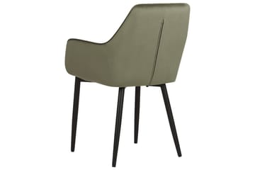 Sett med 2 spisestoler Wellston - Grønn, svart, Grønn, Svart - Møbler - Stoler - Spisestuestoler & kjøkkenstoler