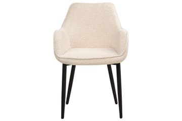 Sett med 2 spisestuestoler Alden - Beige, svart - Møbler - Stoler - Spisestuestoler & kjøkkenstoler