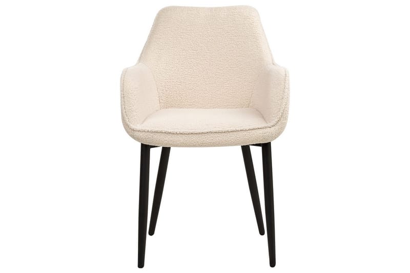 Sett med 2 spisestuestoler Alden - Beige, svart - Møbler - Stoler - Spisestuestoler & kjøkkenstoler